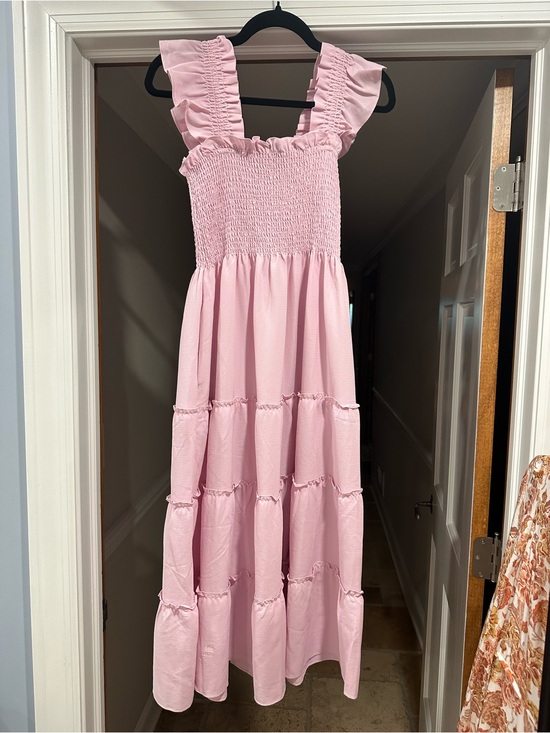Hill House Dresses & Skirts - Hill House Girls' Light Pink Ruffle Strap Maxi Dress